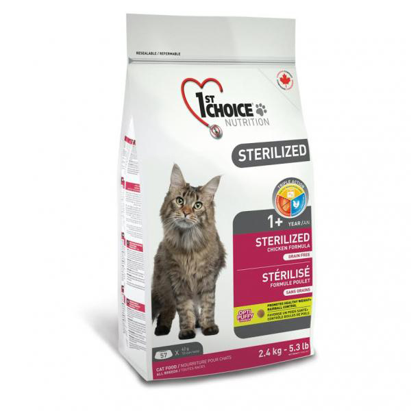 1st Choice Sterilized Chicken КУРКА корм для стерилізованих котів 5 кг (11121) 1st Choice Sterilized Chicken КУРКА корм для стерилізованих котів 5 кг (11121)